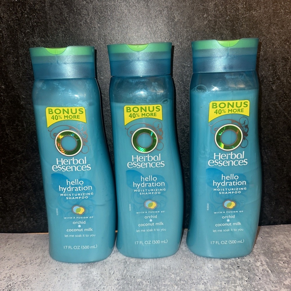 3  Herbal Essences HELLO HYDRATION Moisturizing Shampoo Orchid Coconut